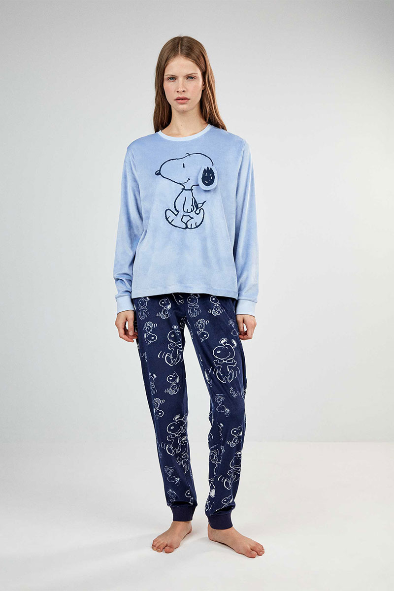 Gisela Γυναικεία Fleece Πυζάμα 2-20464S