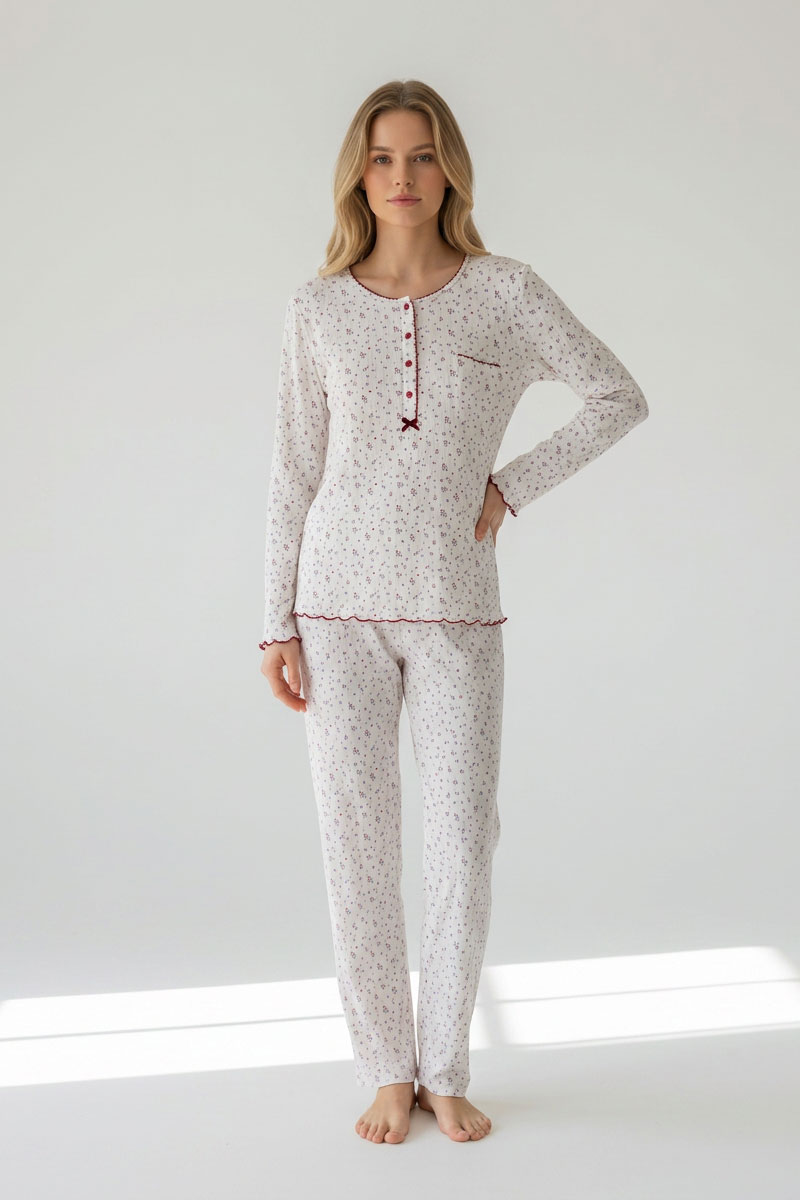 Γυναικεία Βαμβακερή Πυζάμα Harmony Homewear | 111919